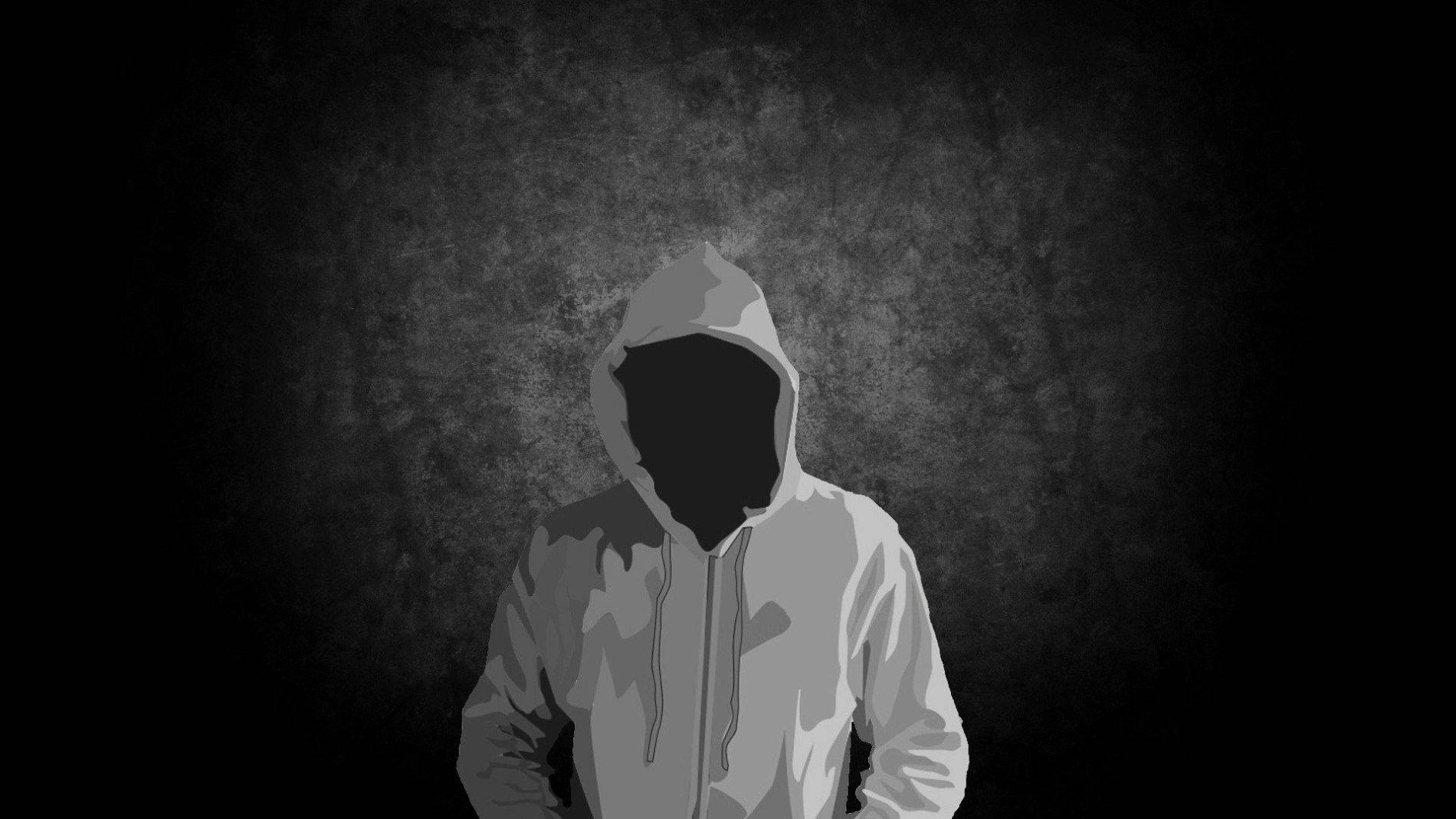 Stylish Monochrome Hoodie Vector Art