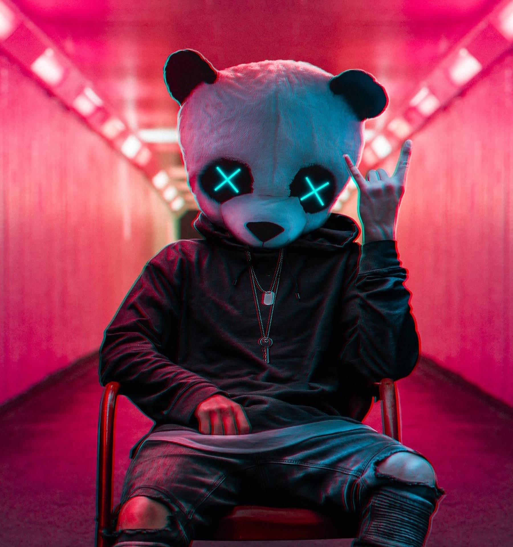 Stylish Panda Man - Cool Profile Picture Background