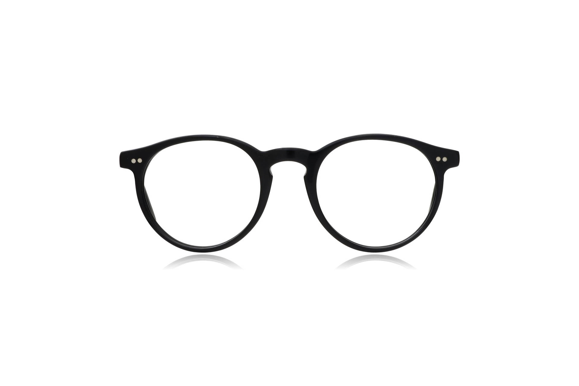 Stylish Polo Eyeglasses With Clear Lenses Background