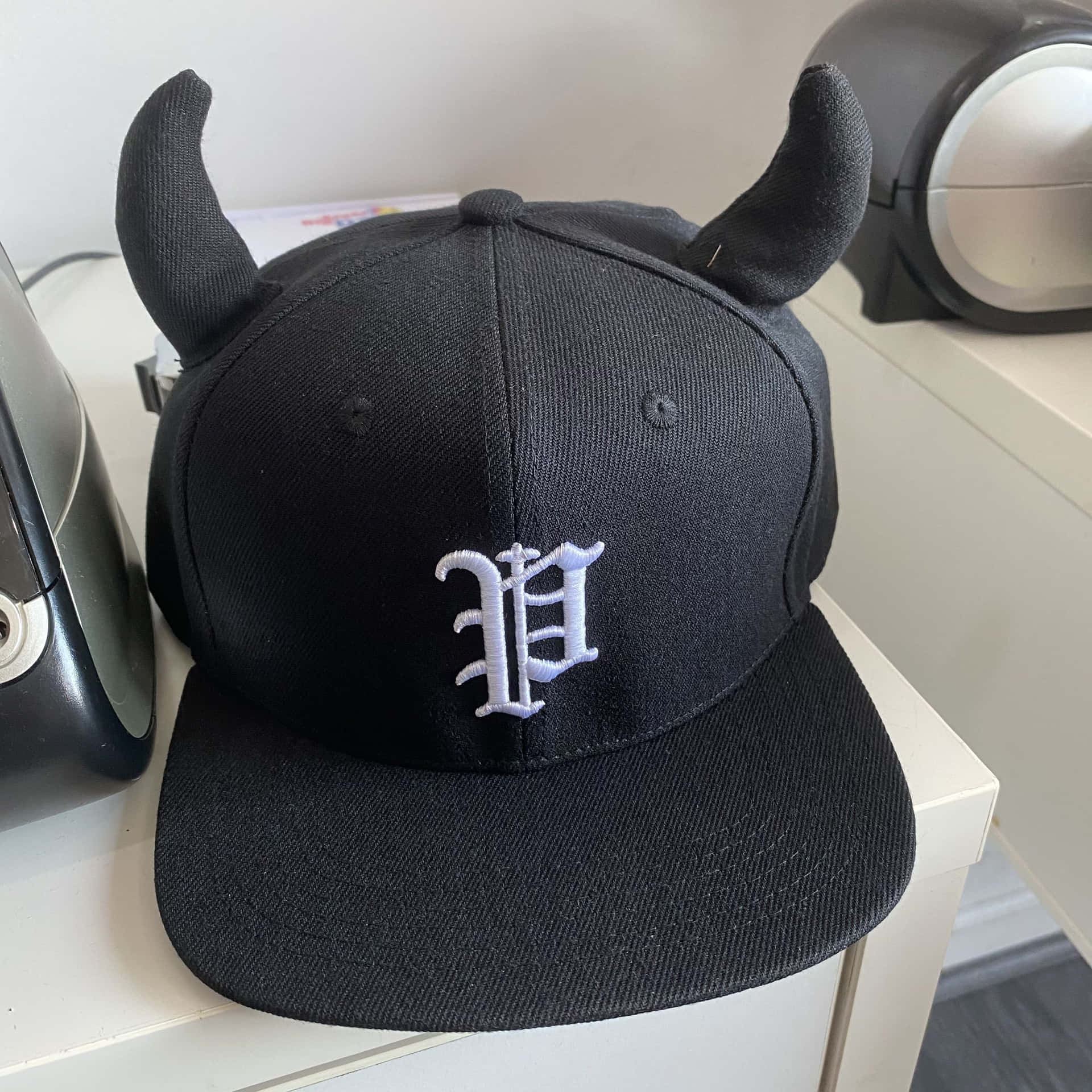 Stylish Straw Hat On A Wooden Surface Background