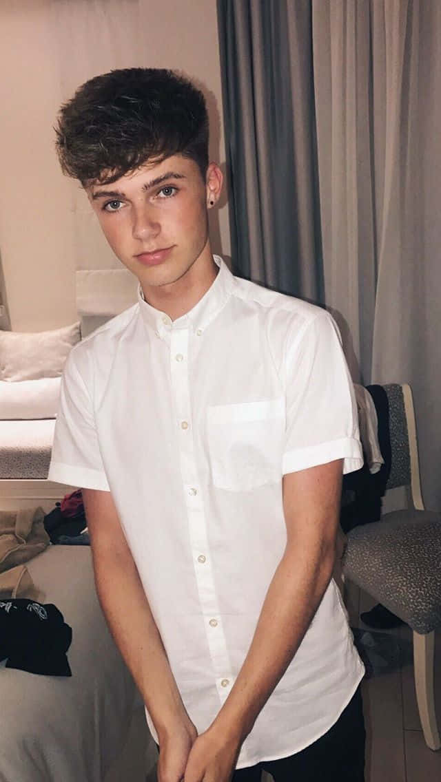 Stylish Teen Boy White Shirt