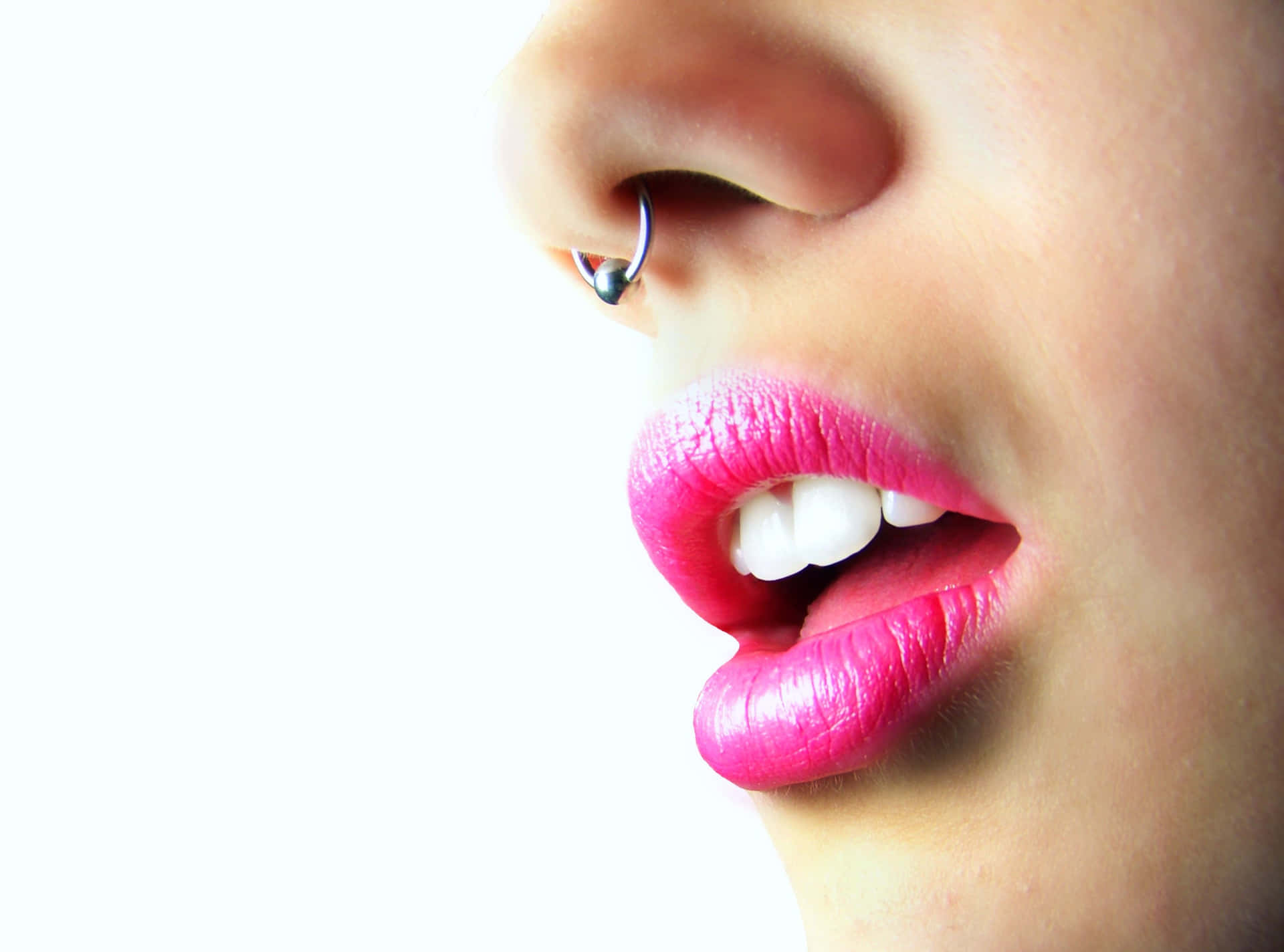 Stylish Young Woman With Piercing