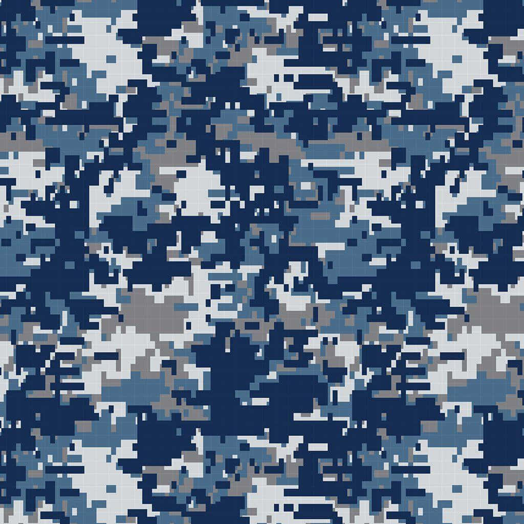 Stylize Your Look With Blue Camo Background