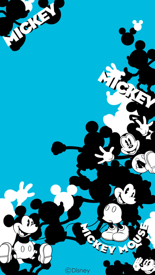 Stylize Your Smartphone With This Black Mickey Mouse Phone Background