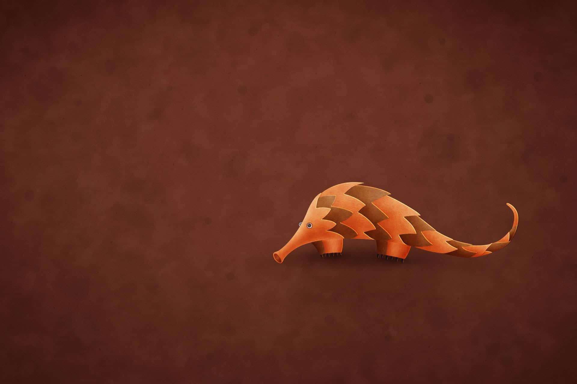 Stylized Armadillo Illustration Background