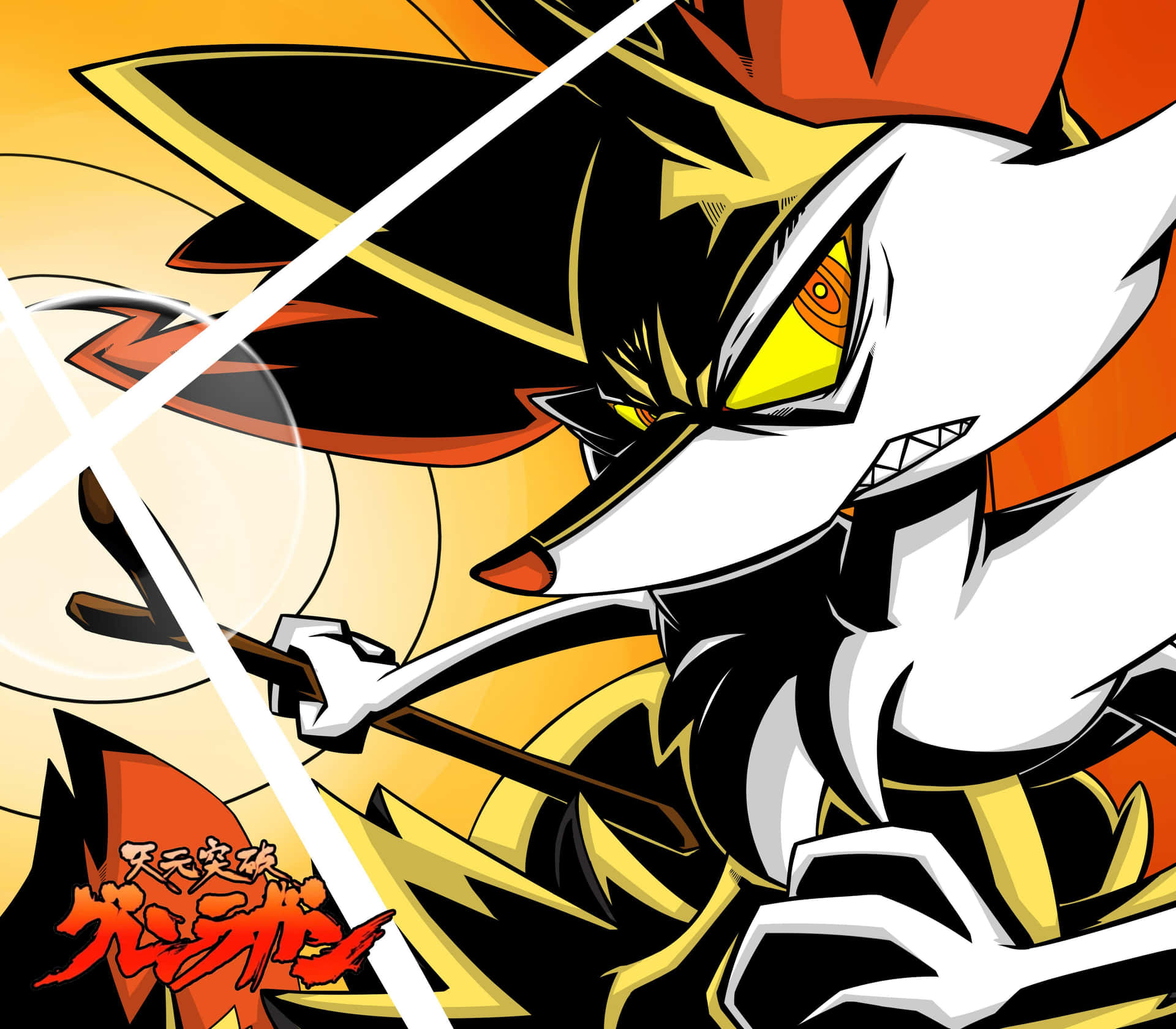 Stylized Braixen Artwork Background