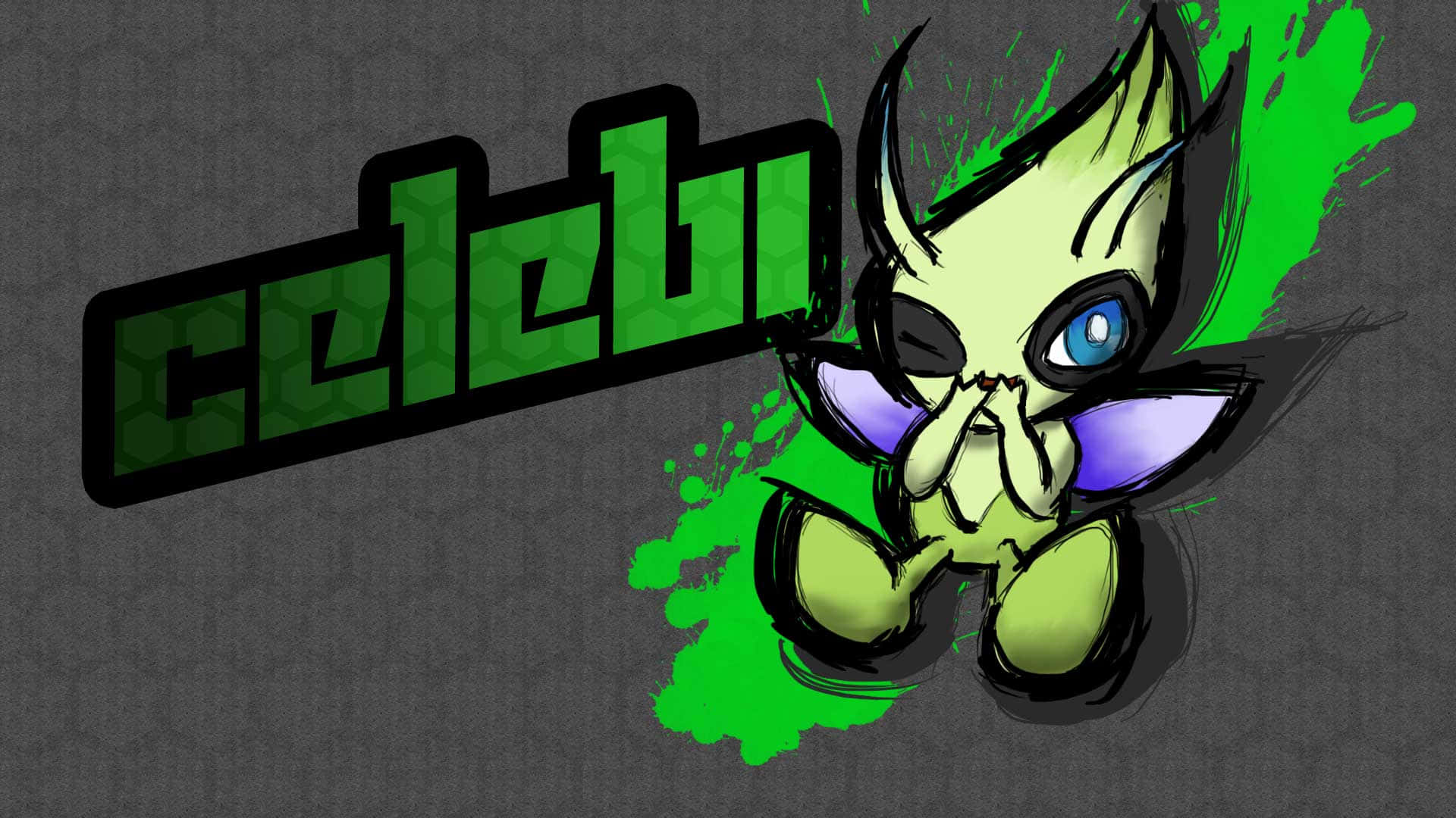 Stylized Celebi Artwork Background