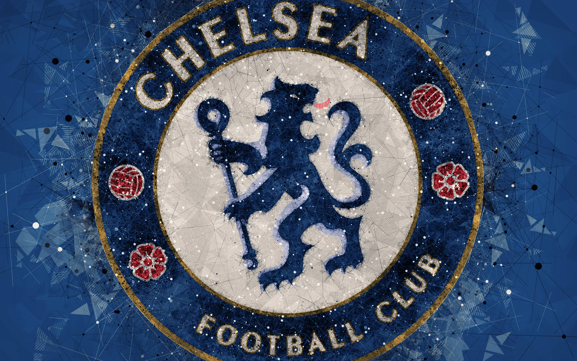 Stylized Chelsea Fc Crest Background