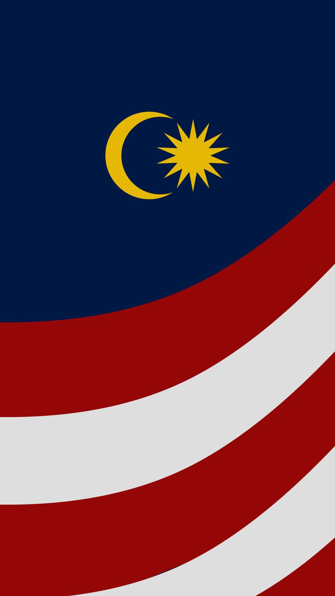 Stylized Flag Of Malaysia Background