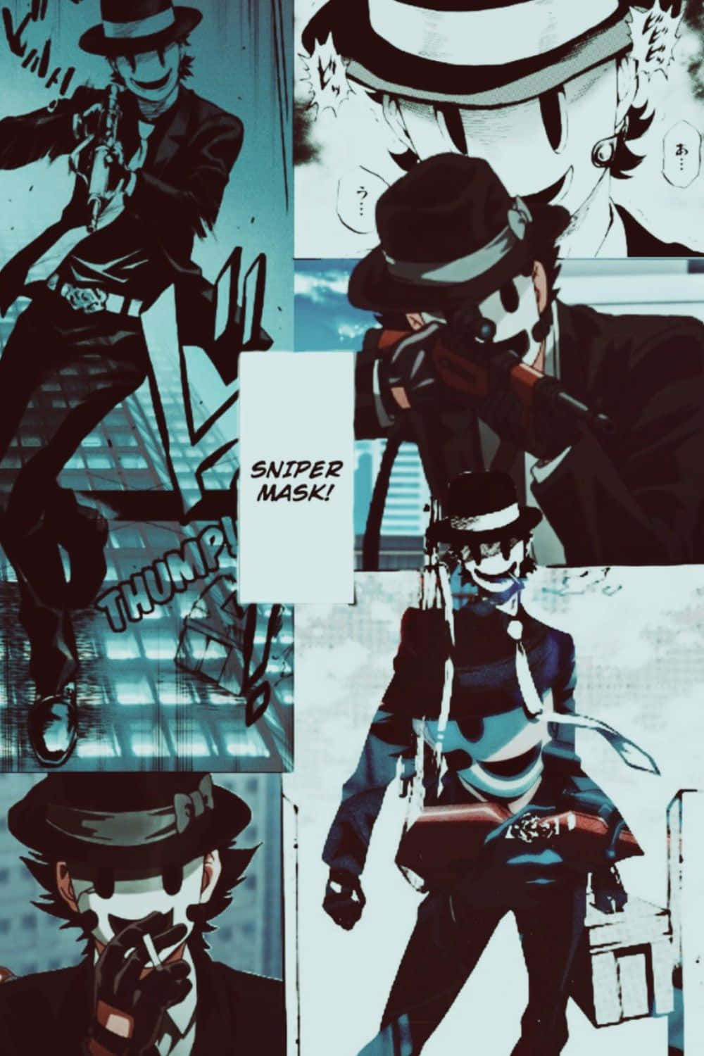 Stylized Sniper Collage Art