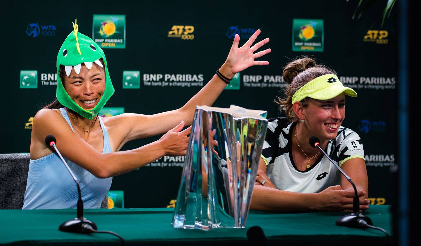 Su-wei Hsieh Elise Mertens Press Conference