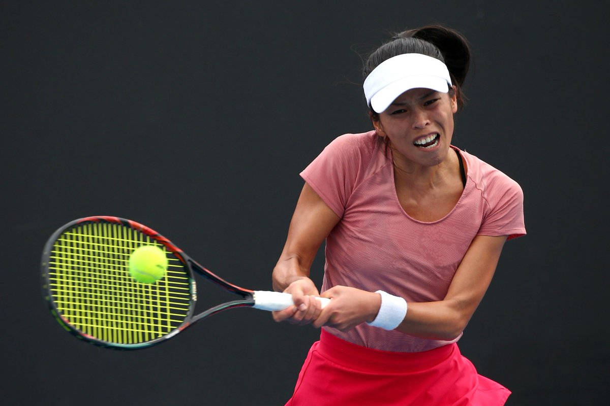 Su-wei Hsieh In Action At A Tennis Match