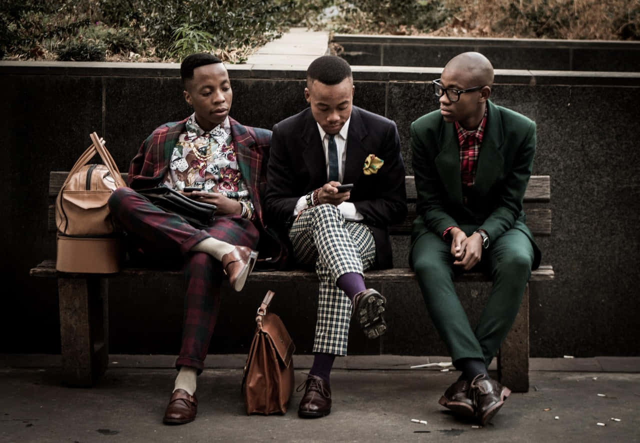 Suave Black Men [wallpaper] Background