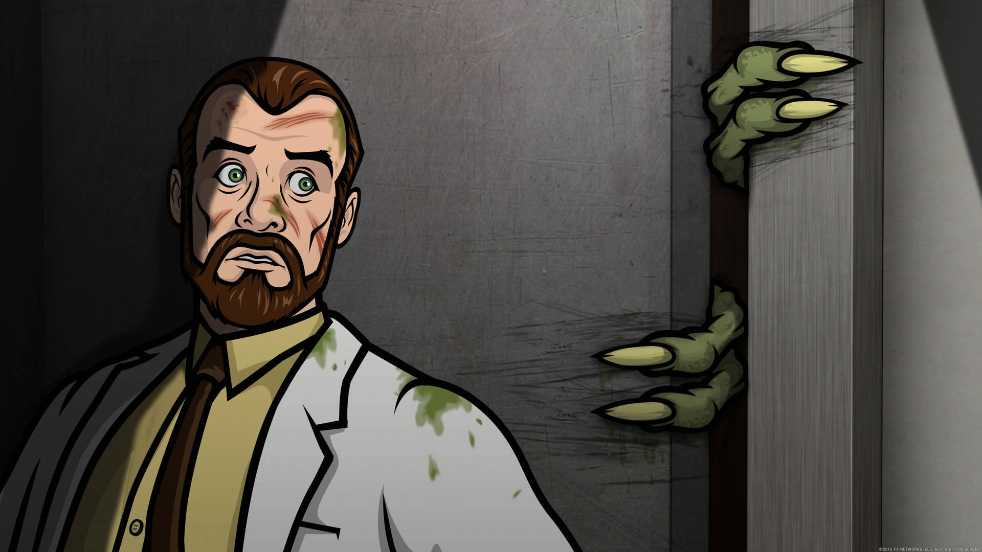 Suave Spy - Sterling Archer And The Eccentric Doctor Krieger Background