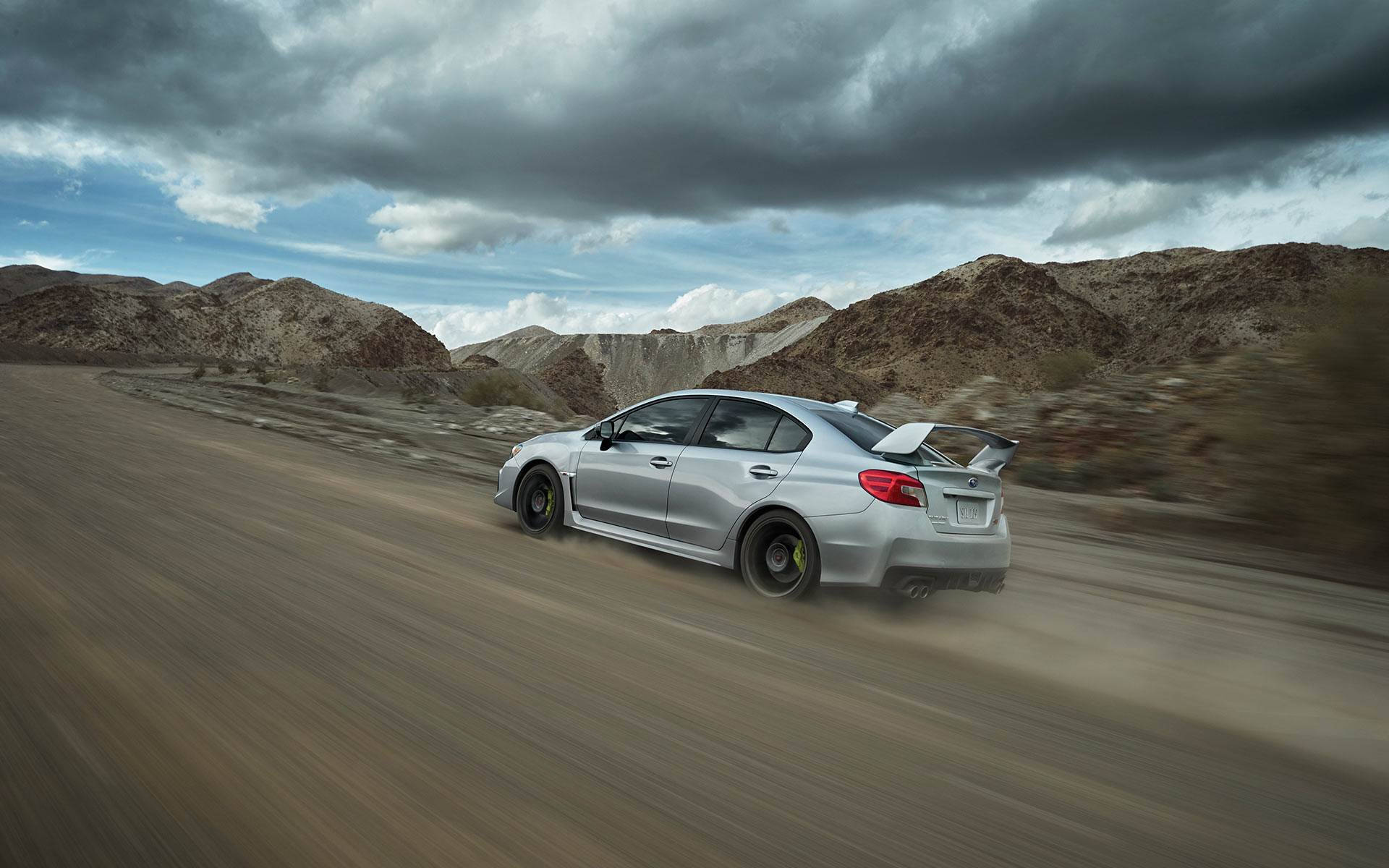 Subaru Impreza High Speed Photograph Background