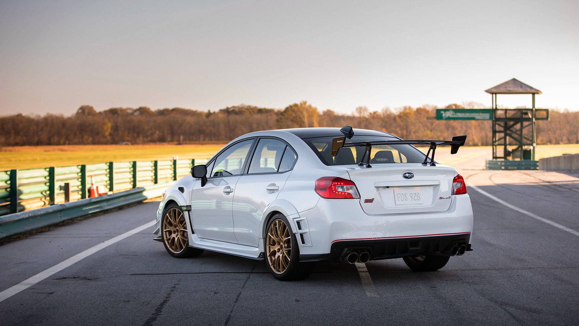 Subaru With Gold Rims
