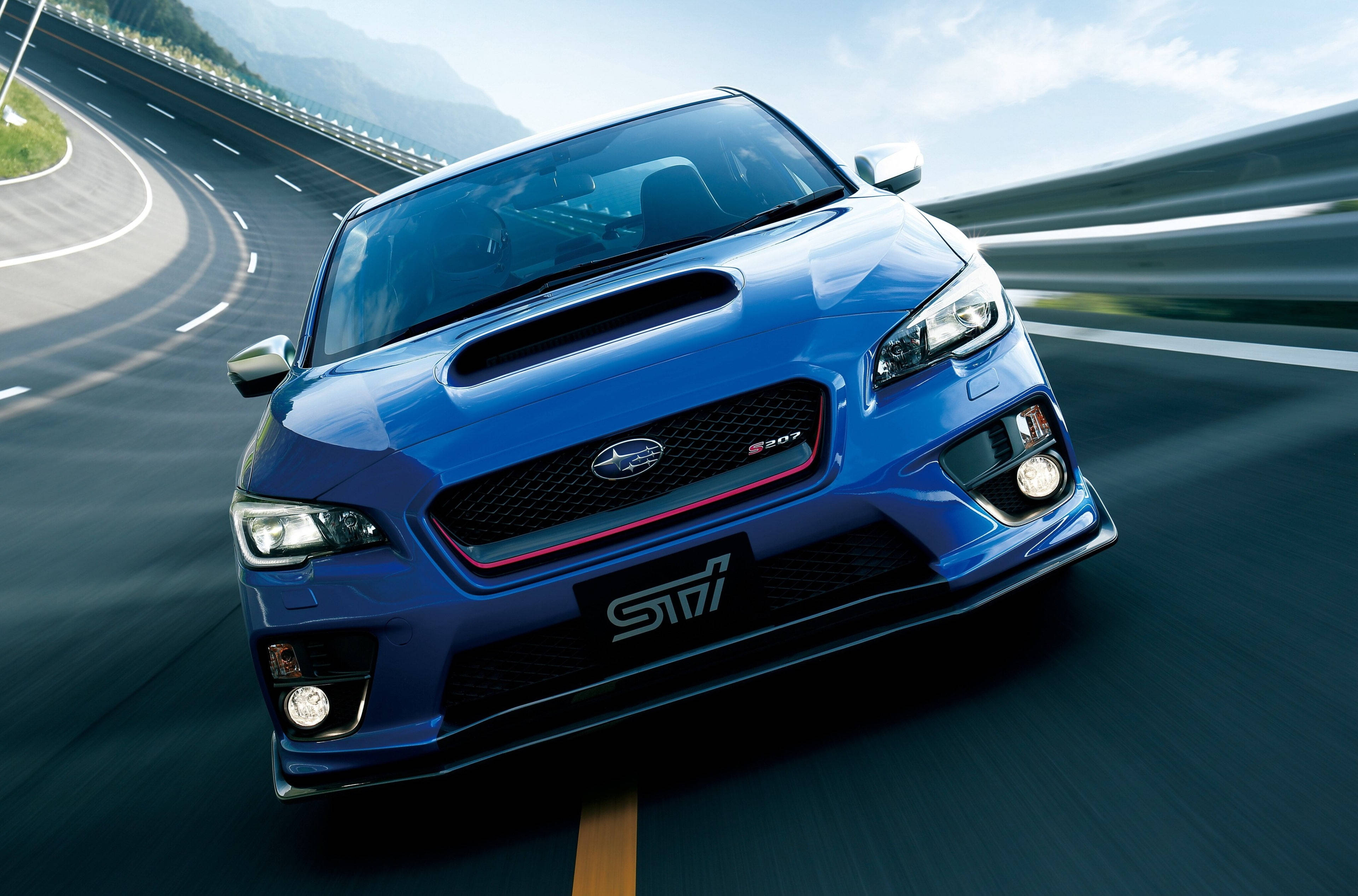 Subaru Wrx Sti Racetrack 4k Background