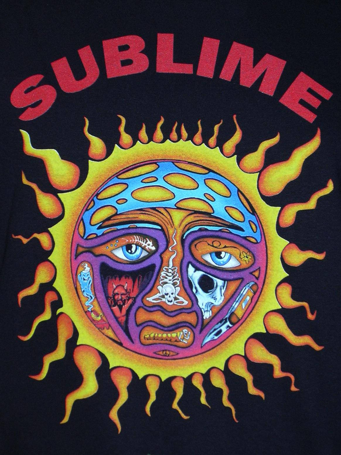 Sublime Album Cover Black Background Background