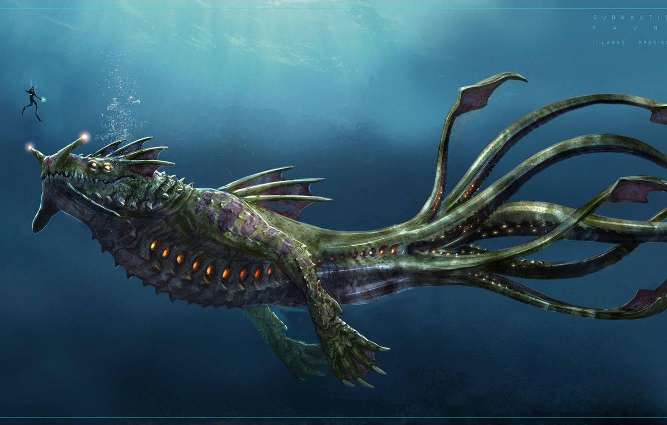 Subnautica Sea Dragon Leviathan Background