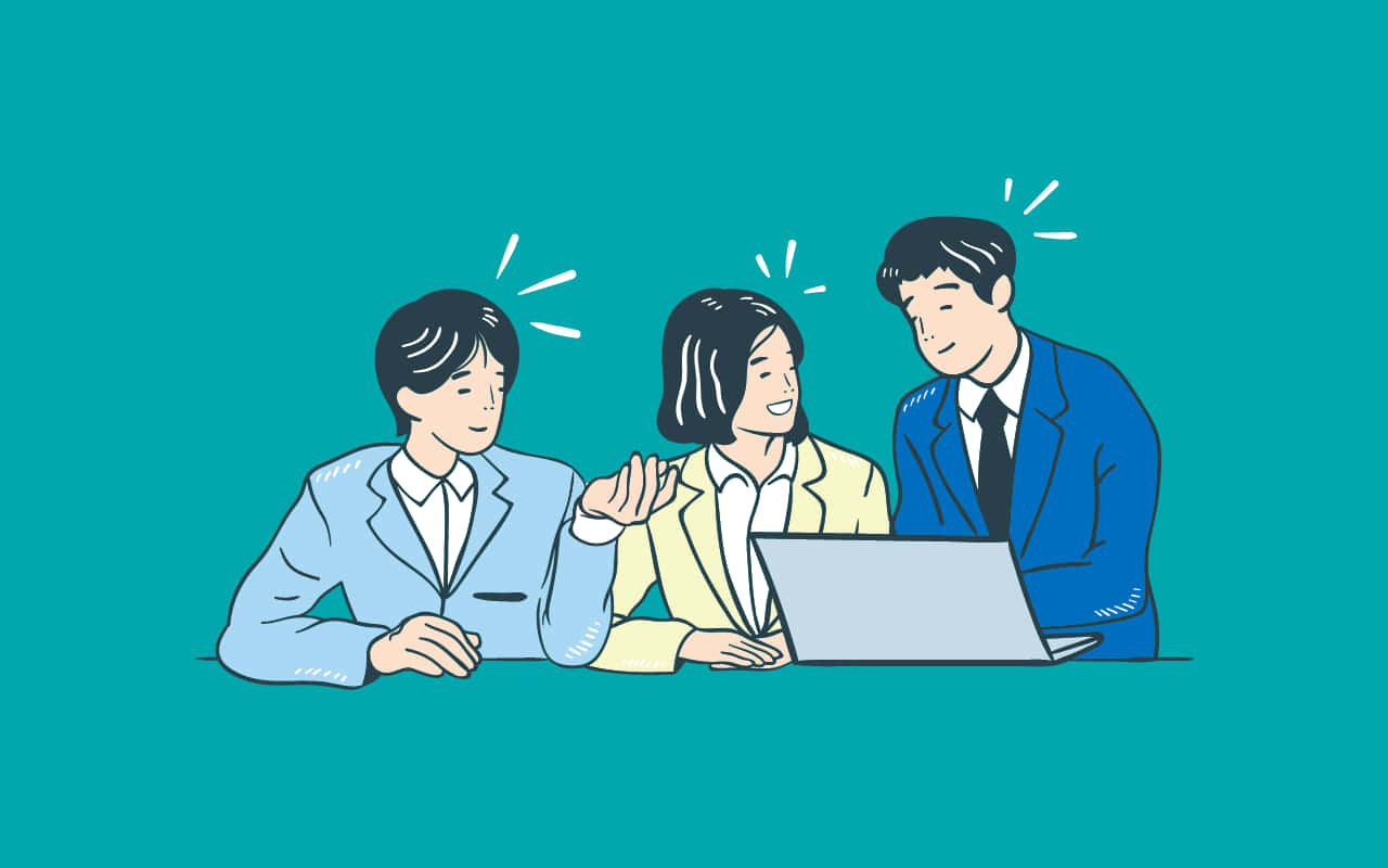 Subordinate Cartoon Art Background