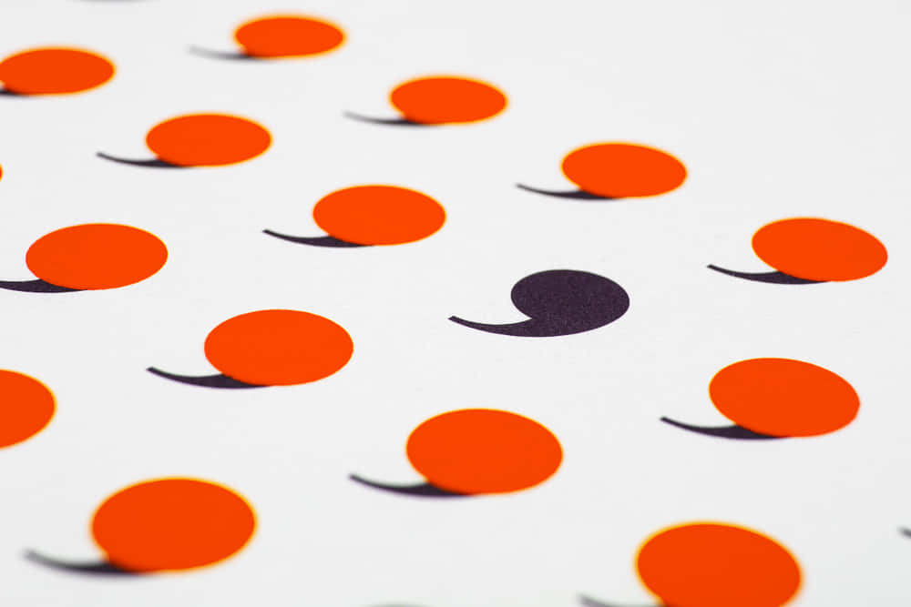Subordinate Comma Colors Background