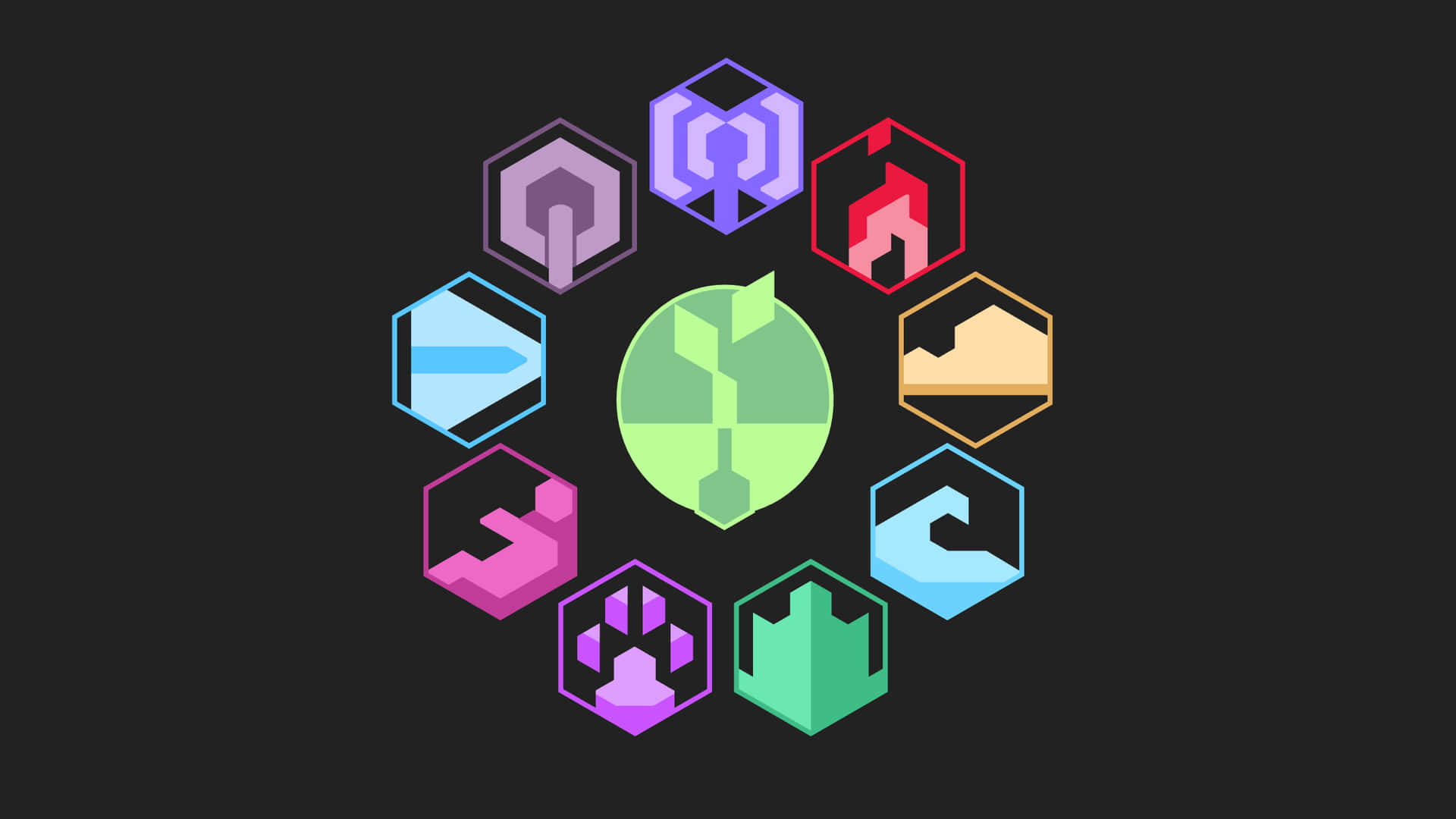 Subordinate Elemental Logo Background