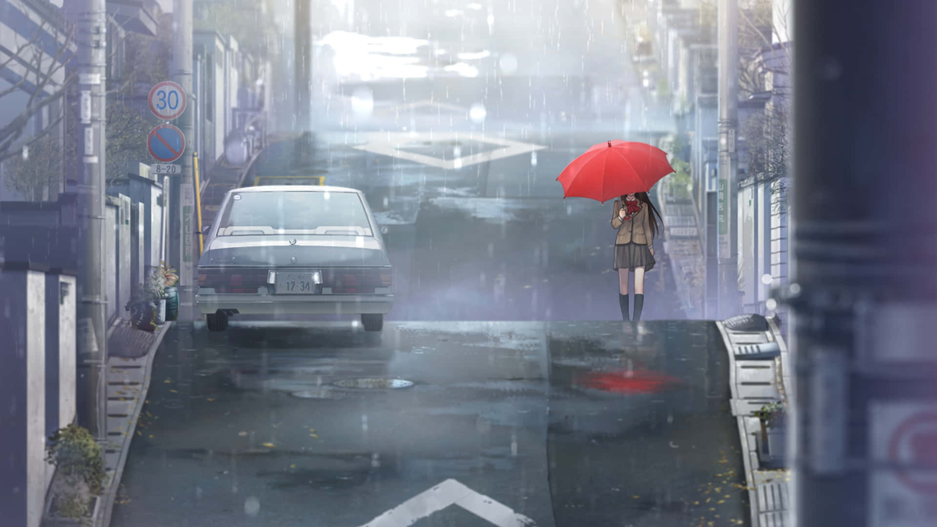 Subtle Anime Witch On The Holy Night Background