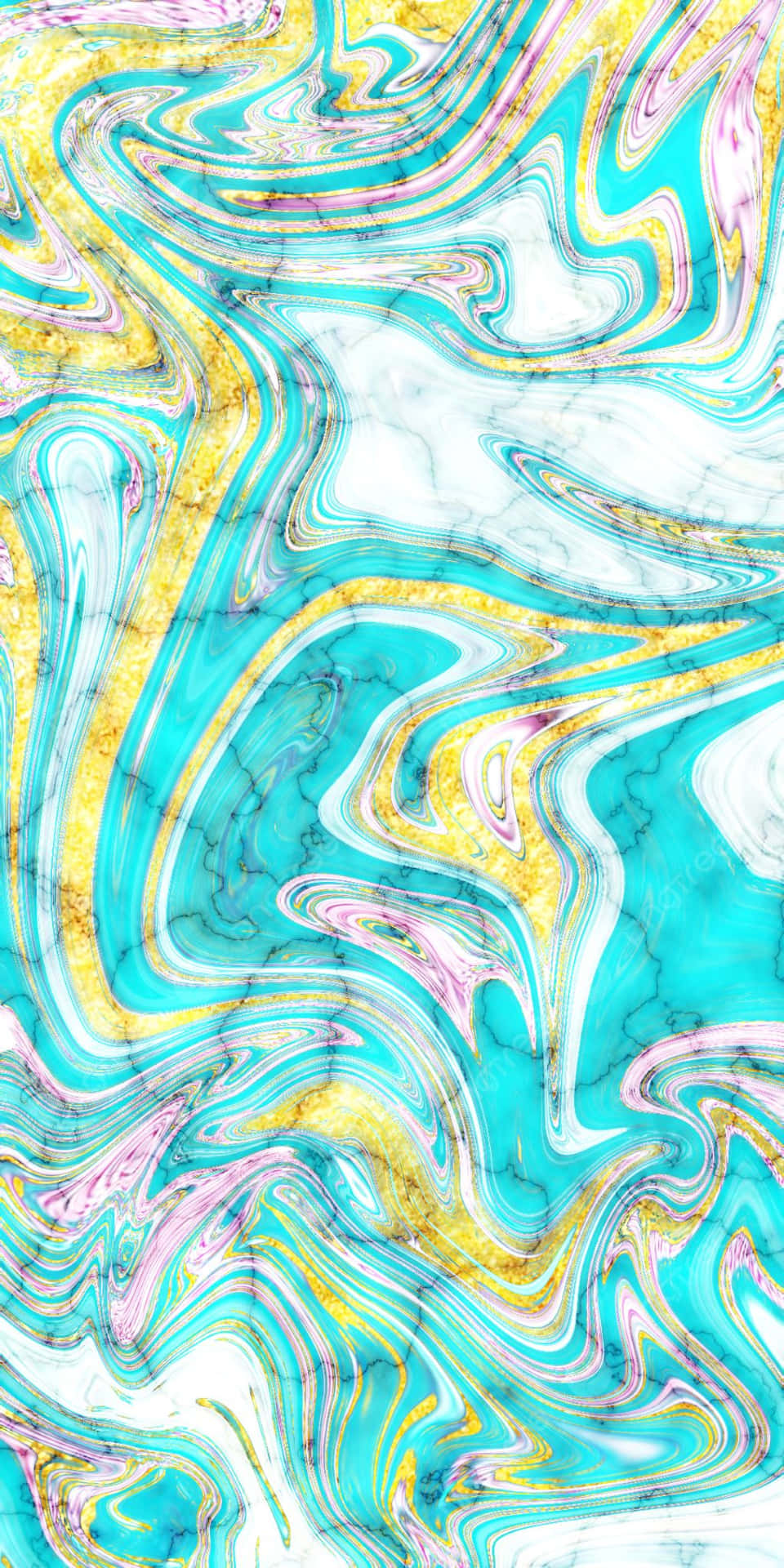 Subtle Elegance Of Blue-green Teal Marble Background