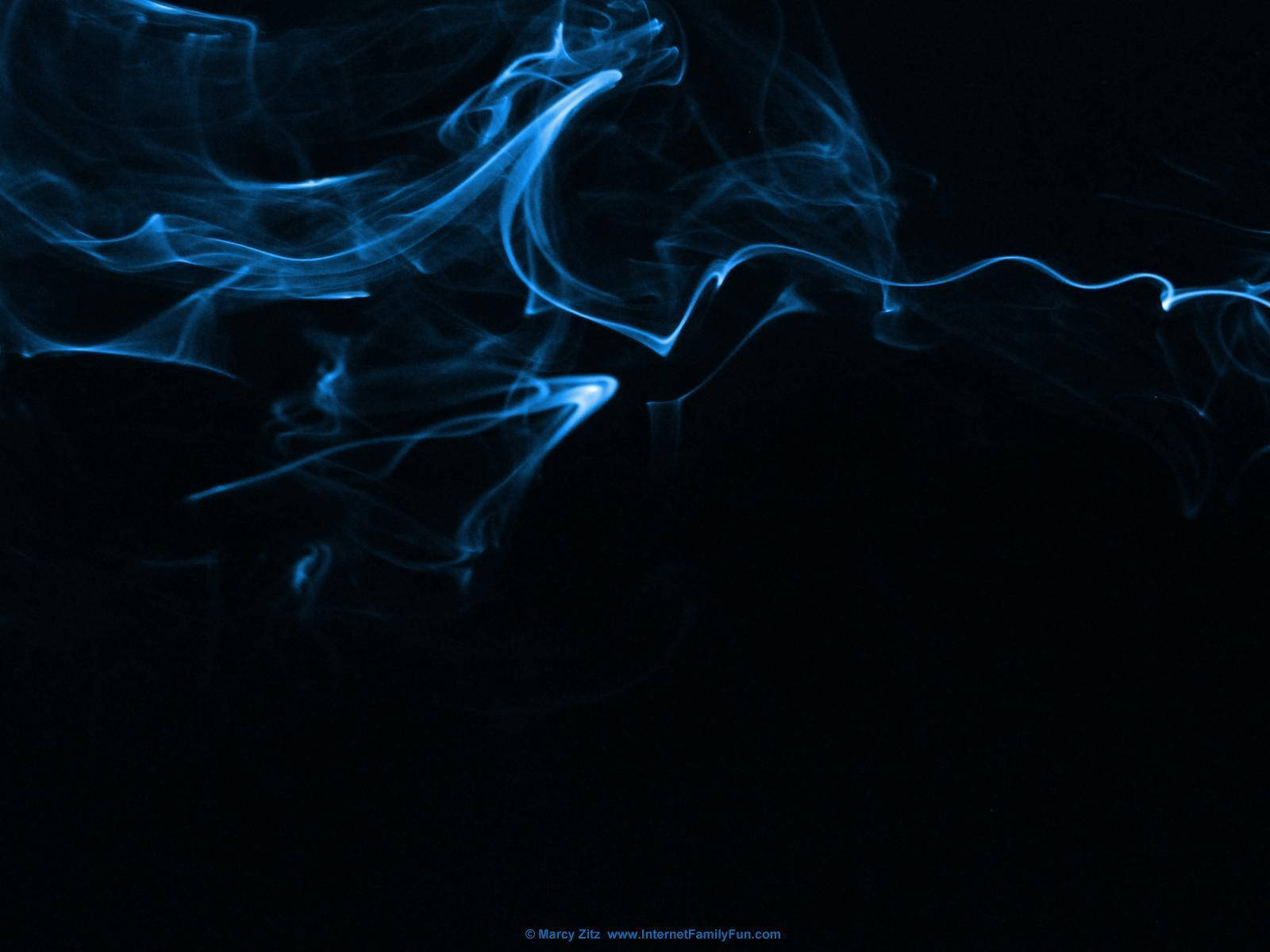 Subtle Neon Blue Smoke Background