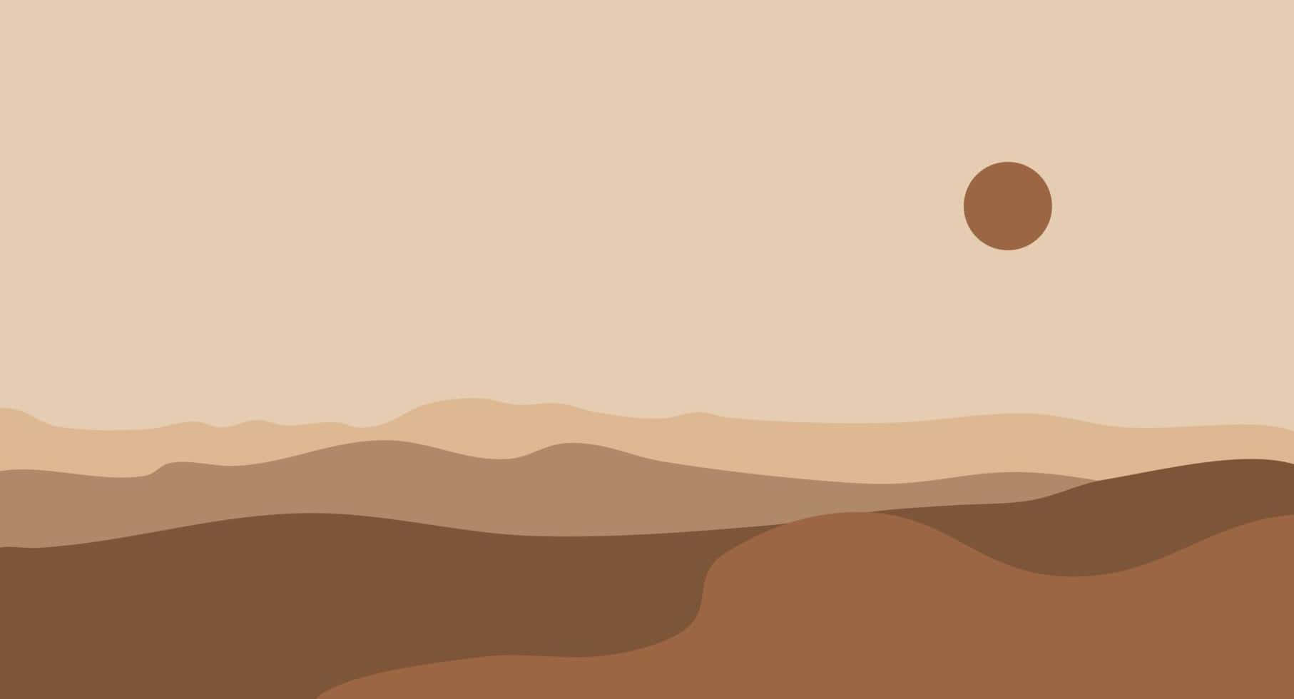 Subtle Tranquility - A Glimpse Into The Minimalist Brown Aesthetic Background
