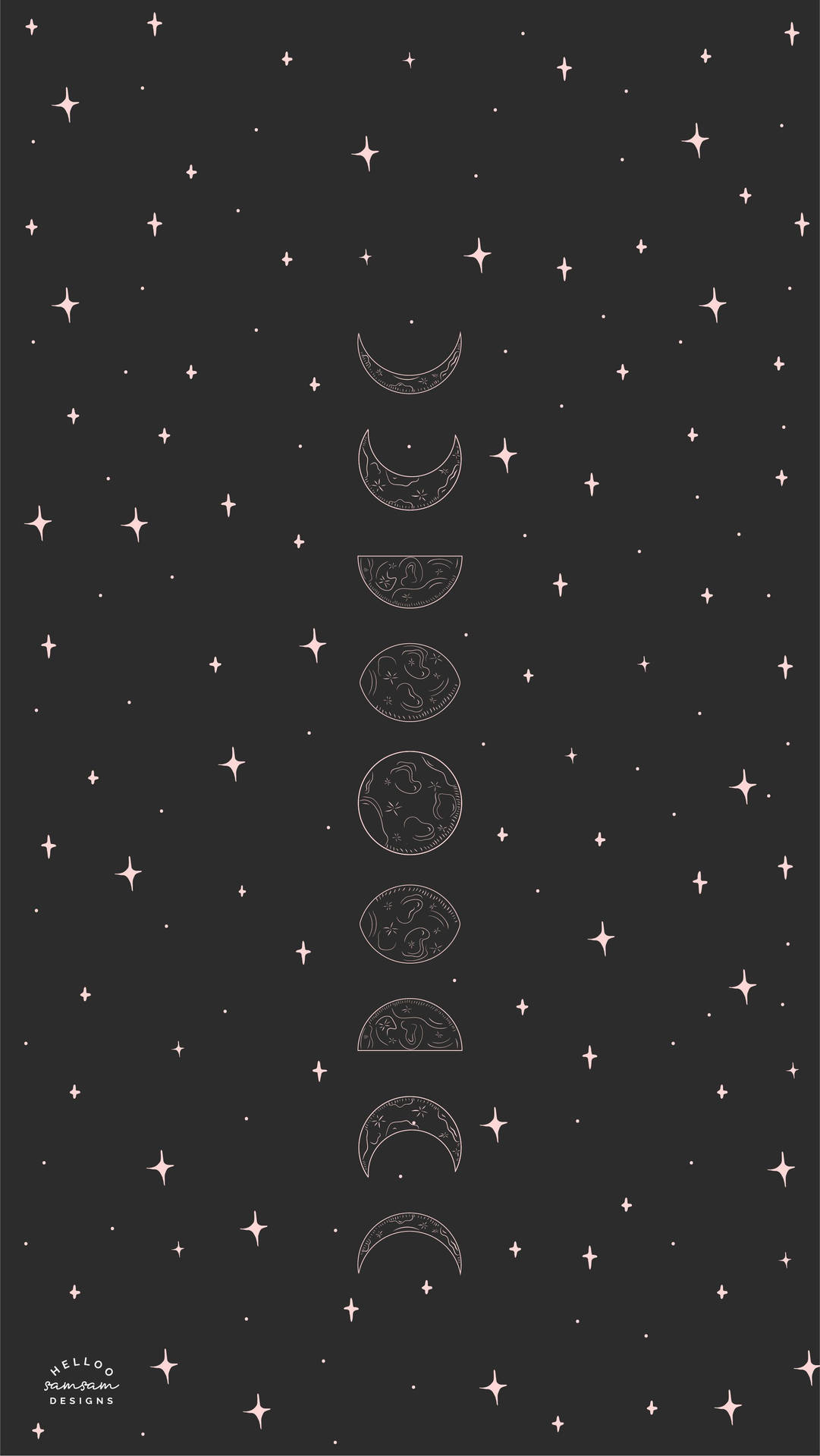 Subtle Vertical Moon Phases