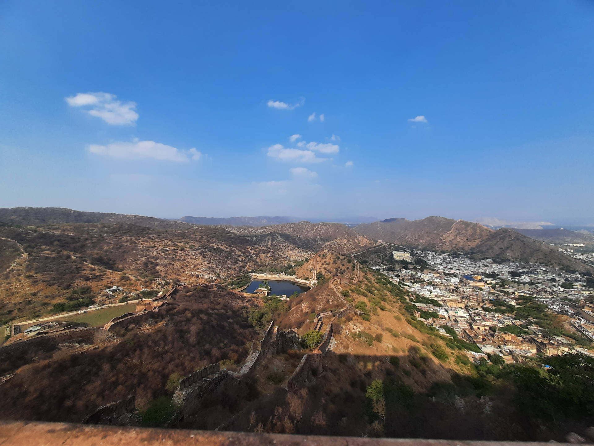 Suburban And Hilly Topography Background