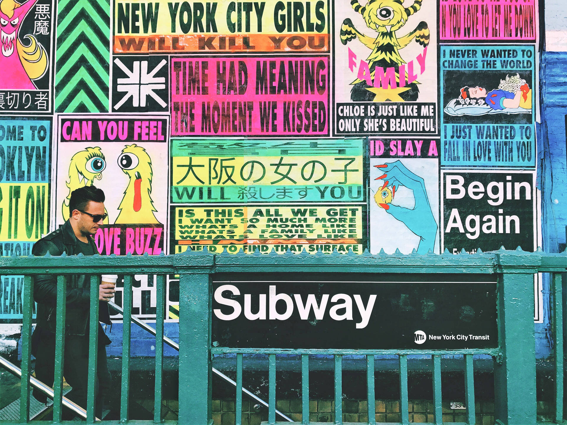 Subway Street Art Posters Background