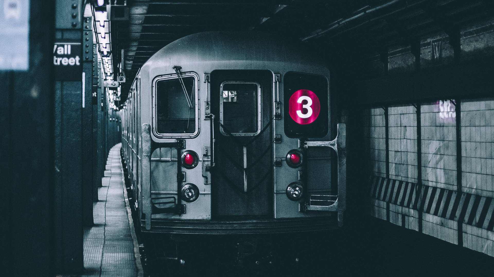 Subway Train Number 3 Background
