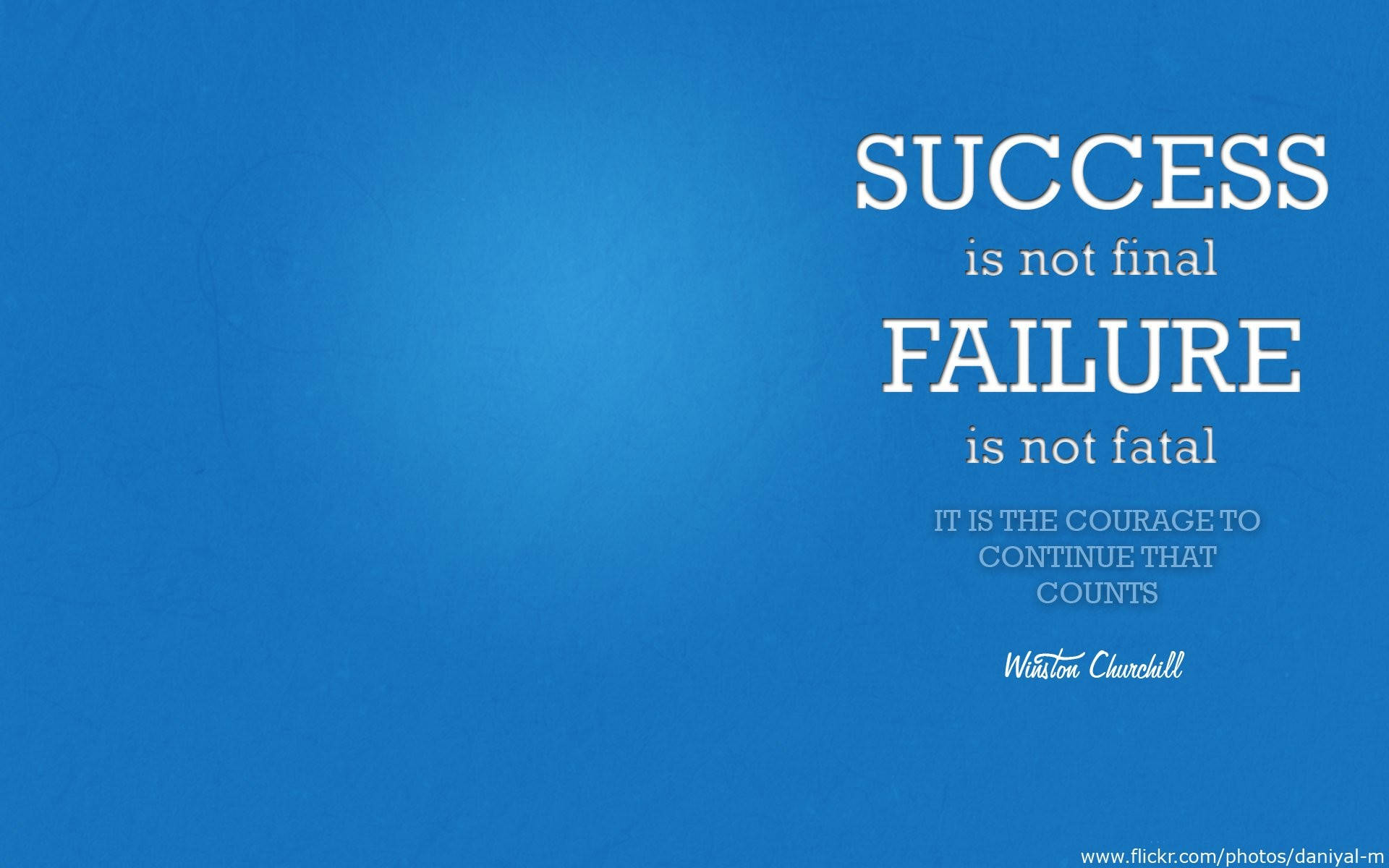 Success And Failure Motivational Desktop Background