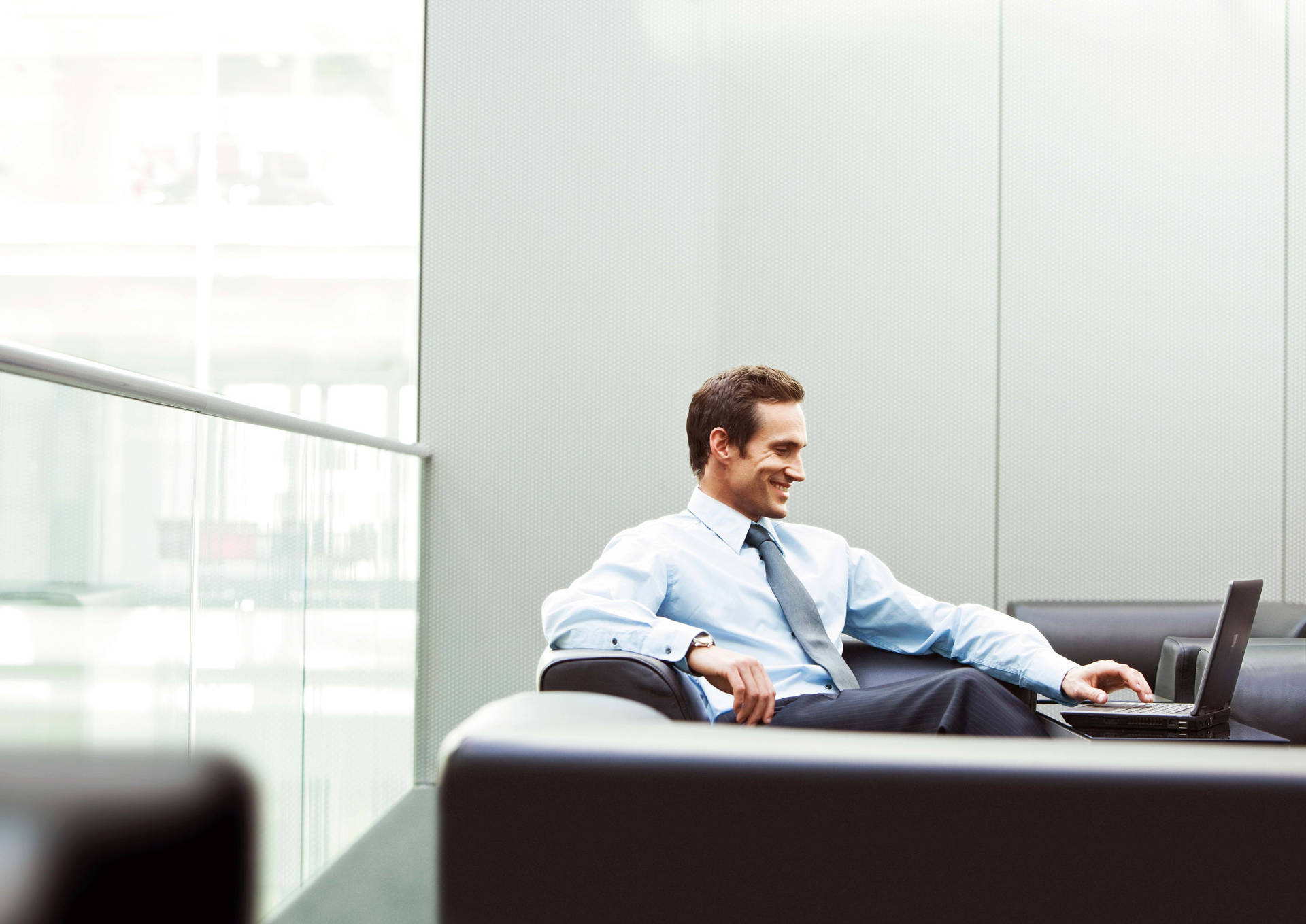 Successful Entrepreneur Contemplating Next Move In Office Background