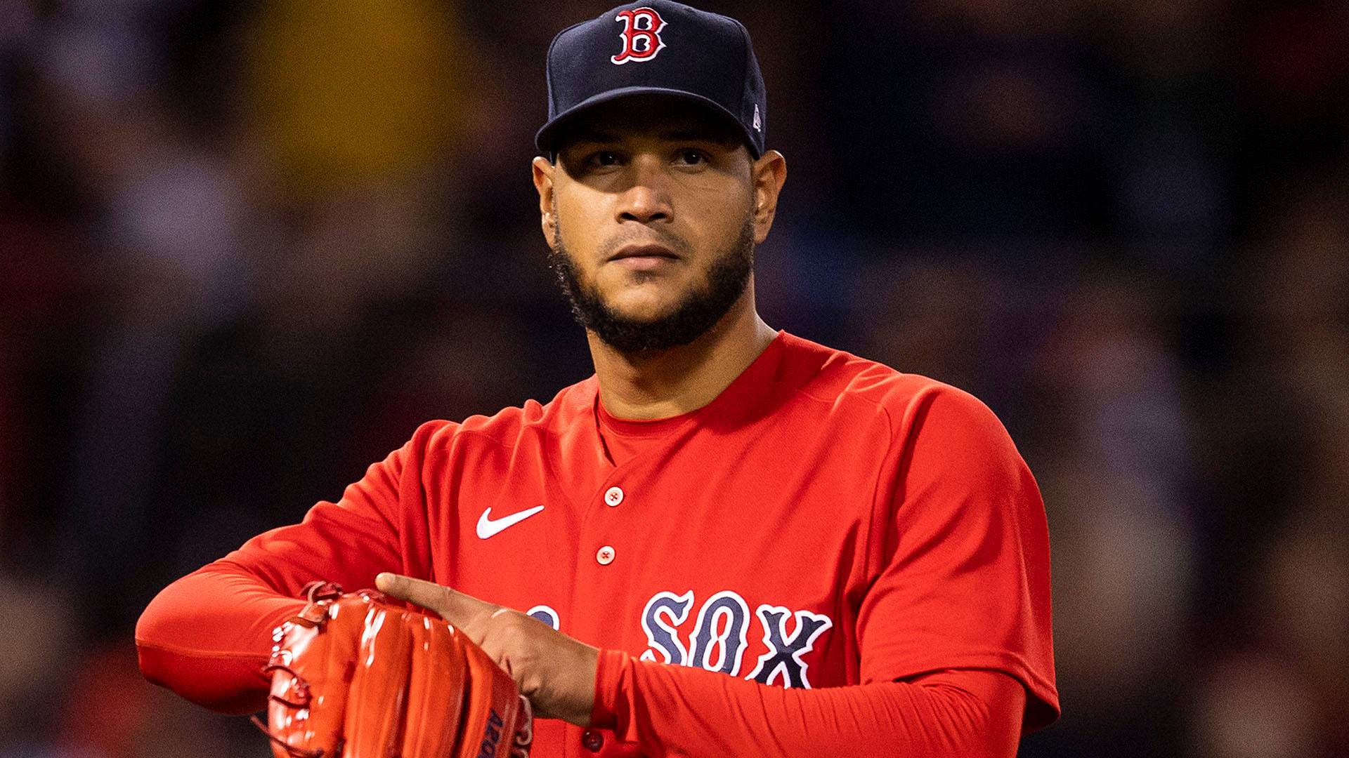 Successful Pitch By Eduardo Rodriguez Background