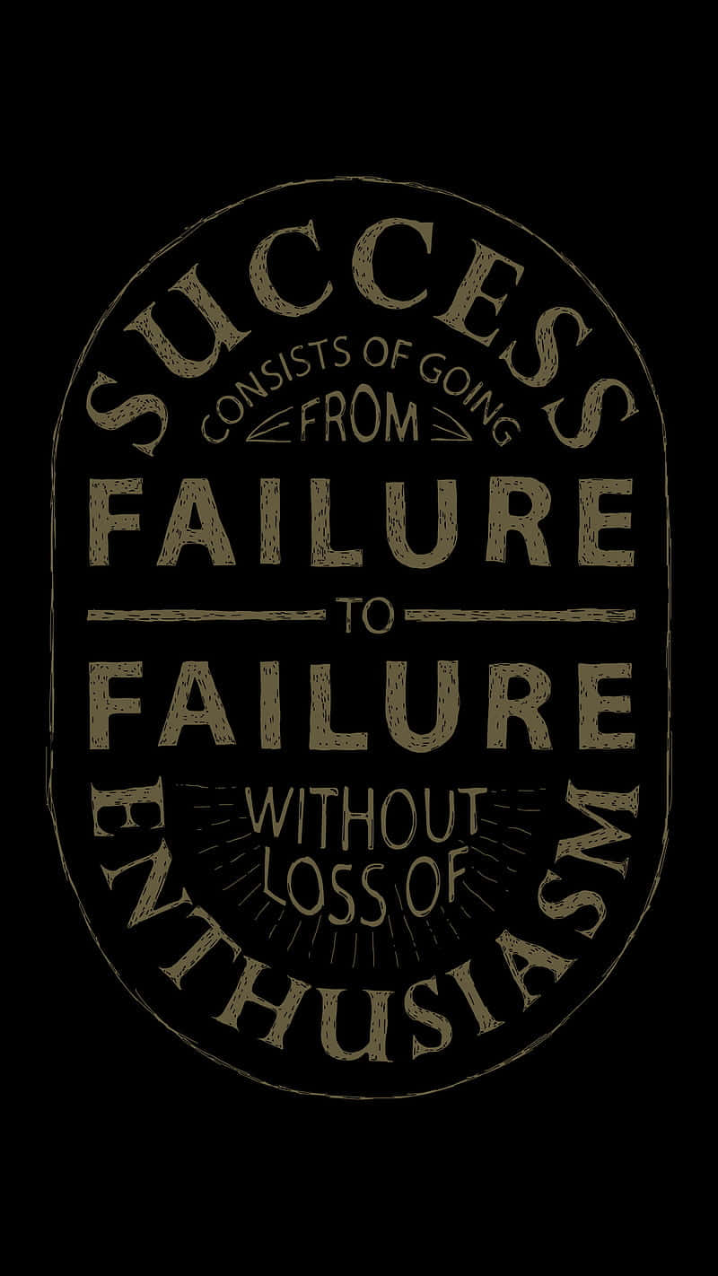 Successful Quote In Black Background