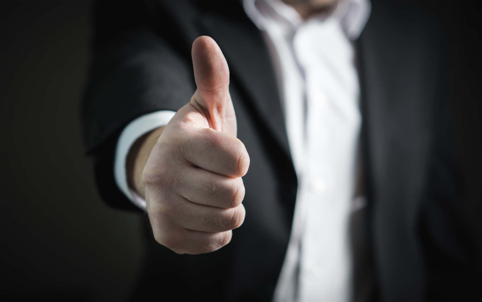 Successful Thumbs Up Background