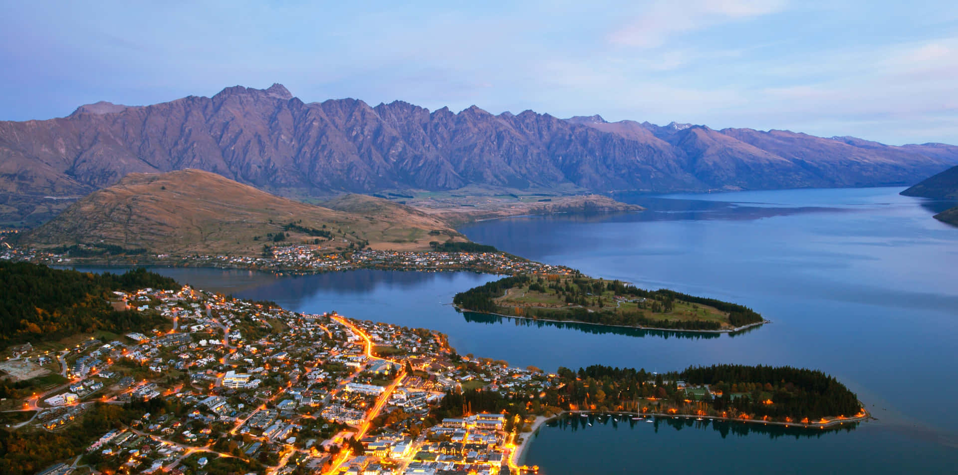 Succinct Aerial View City Background
