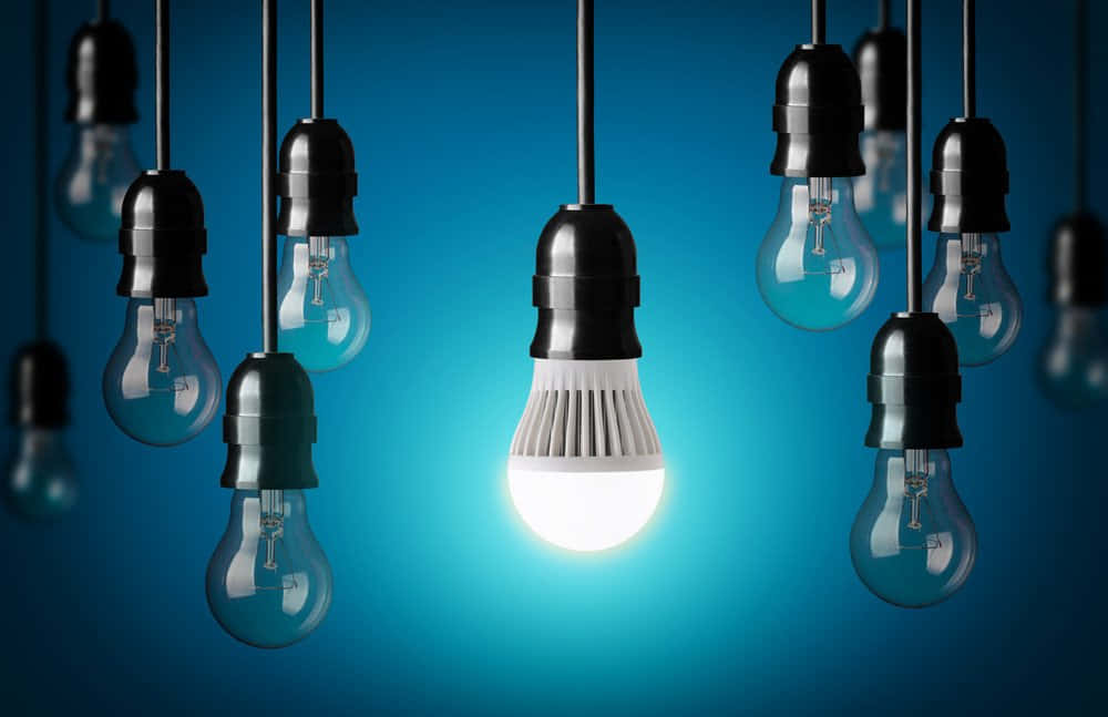 Succinct Light Bulbs Background