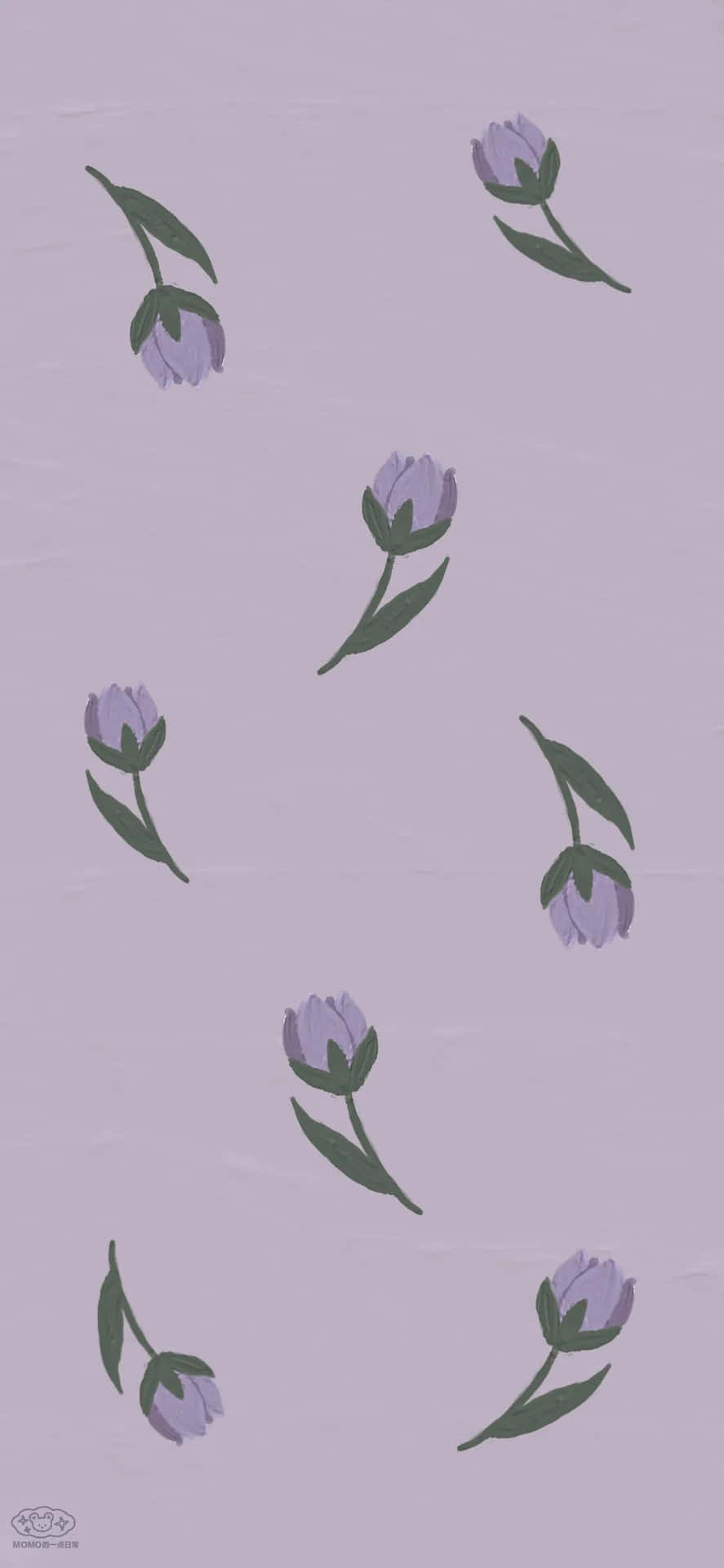 Succinct Purple Flowers Background