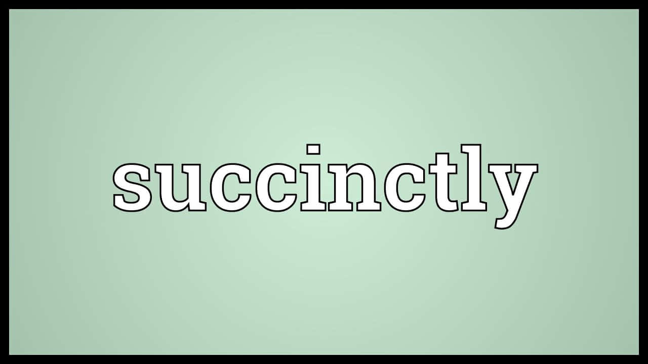 Succinct Succinctly Green Background