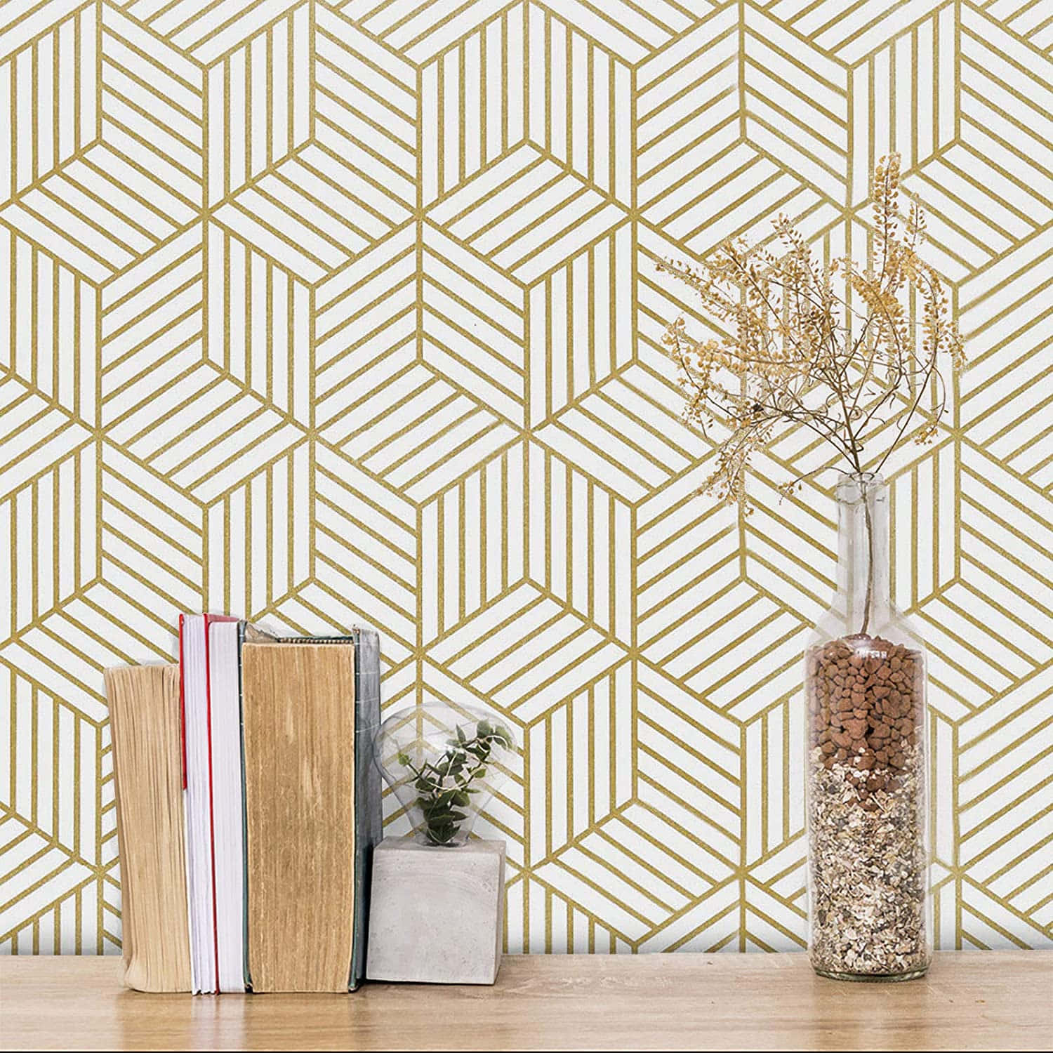 Succinct Yellow Home Interior Design Background