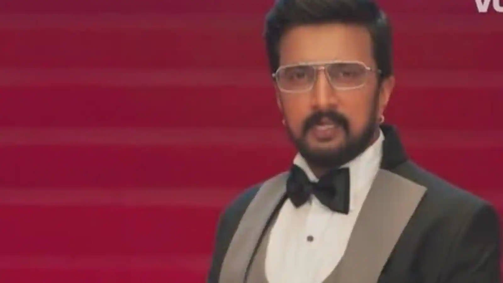 Sudeep On Red Carpet Background