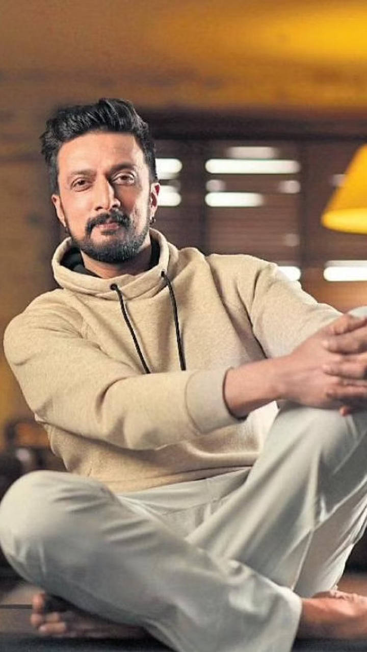 Sudeep Sitting Casually