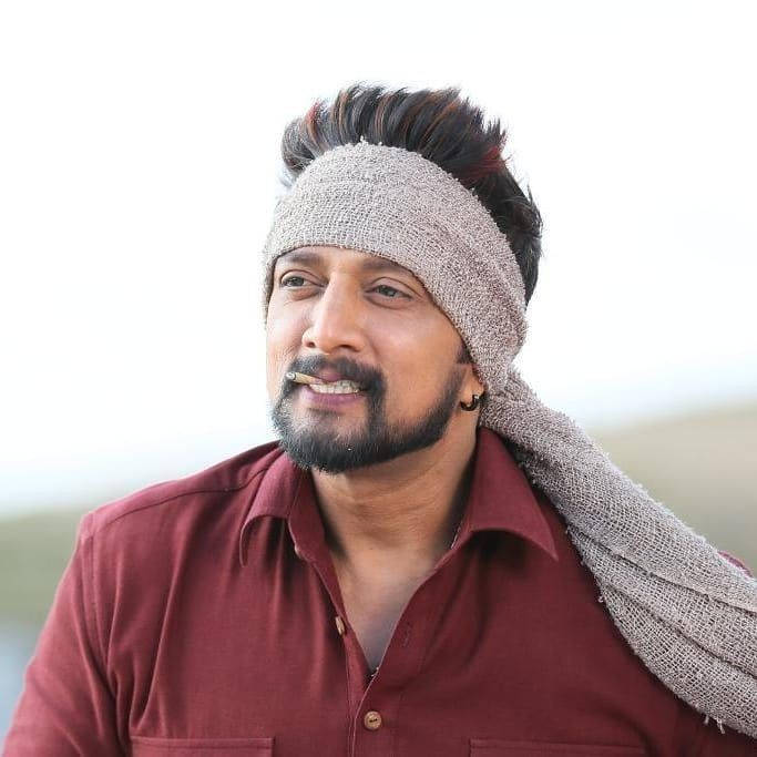 Sudeep With Bandana