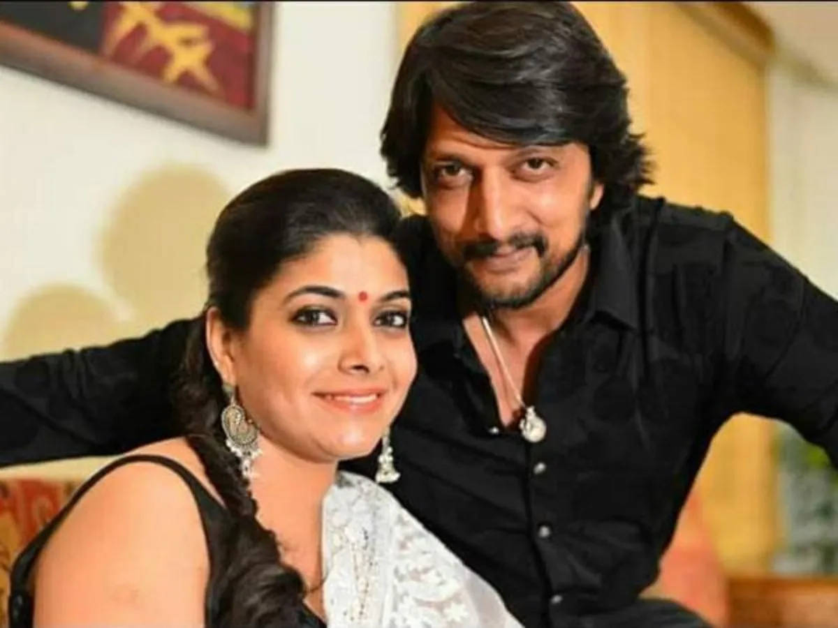 Sudeep With Former Wife Priya Background