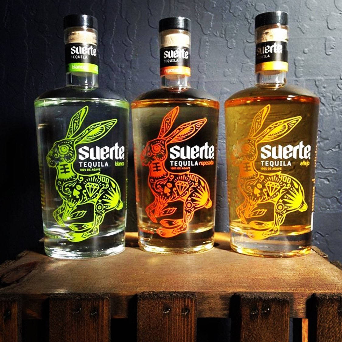 Suerte Stylish Tequila Bottles