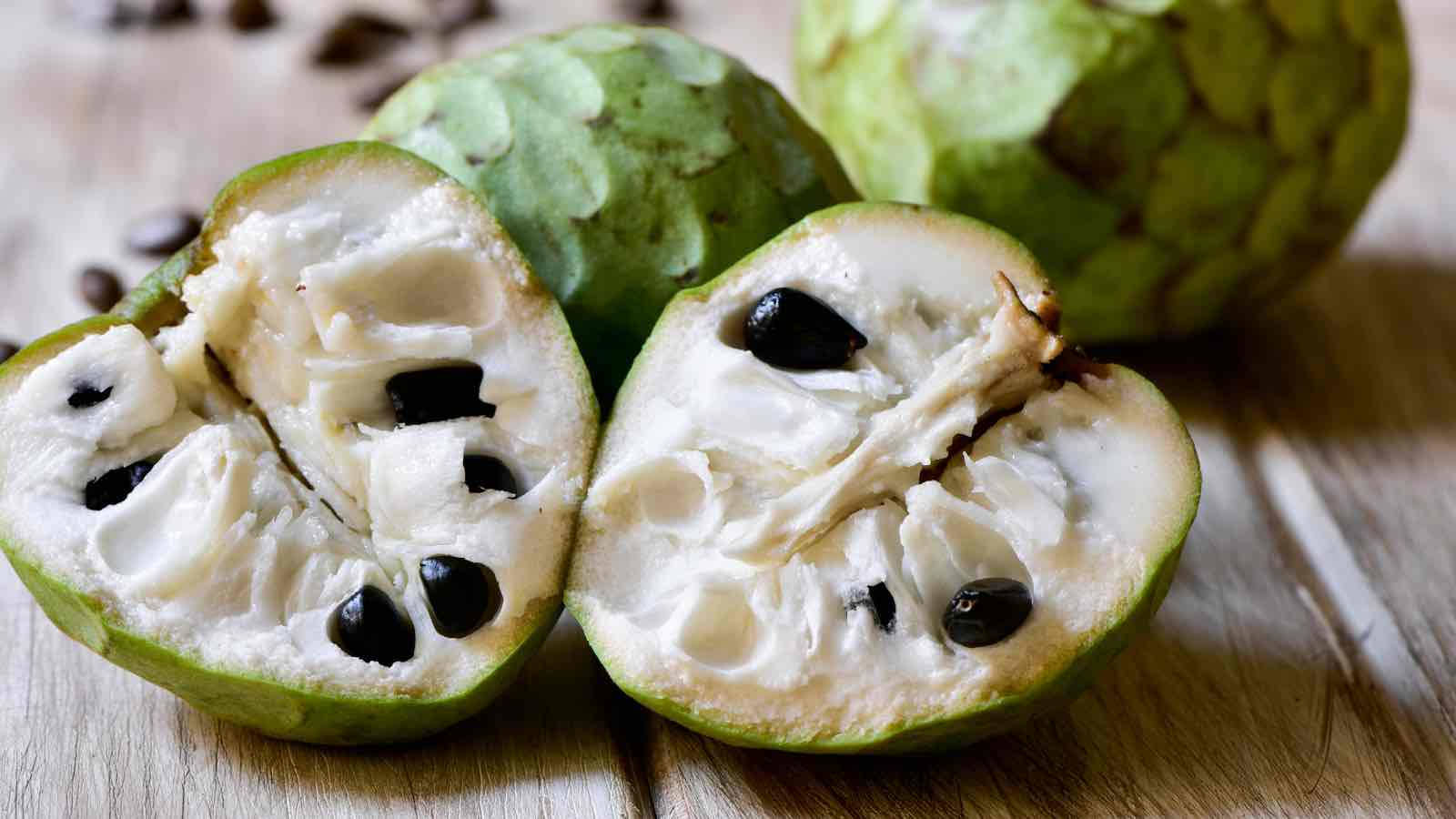 Sugar Apple Black Seed Background